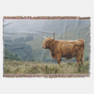Cobertor Highland Cow Misty Morning