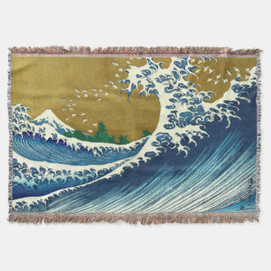 Cobertor Hokusai Big Wave Japão Art
