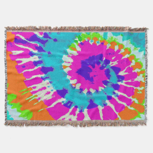 Cobertor holiES - Estilo de Batik Espiral de Energia (Frente)