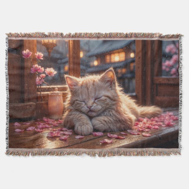 Cobertor Hora do Sono de Cherry Blossom (Frente)