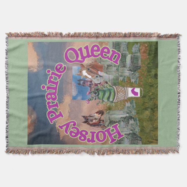 Cobertor horsey prairie rainha (Frente)