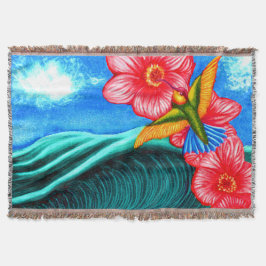 Cobertor Hummingbird Ocean