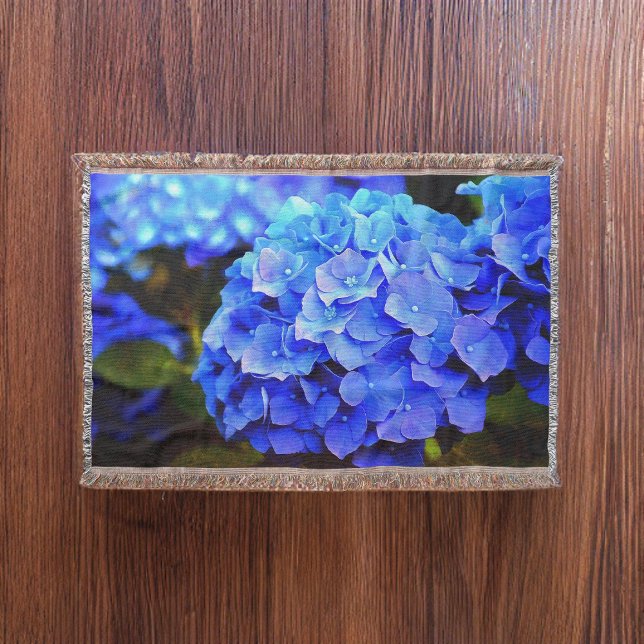 Cobertor Hydrangea Blues (Criador carregado)