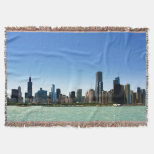 Cobertor Ideia da skyline de Chicago pelo Lago Michigan