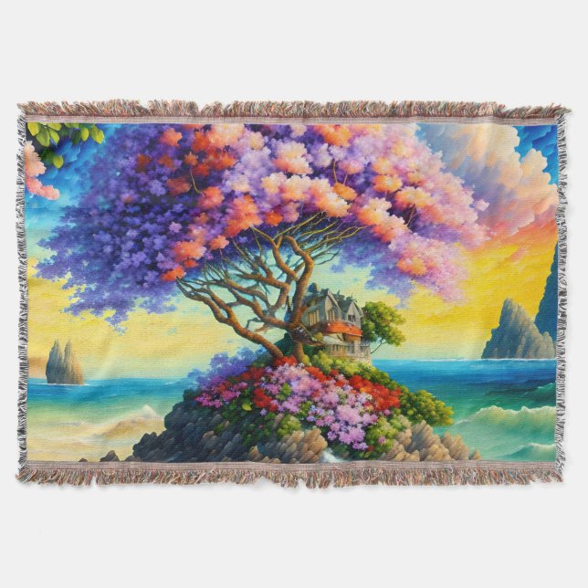 Cobertor Ilha oculta no oceano (Frente)