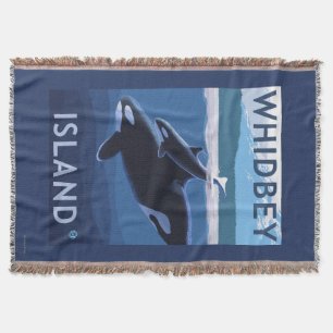 Cobertor Ilha, WashingtonOrca e vitela de Whidbey