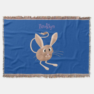 Cobertor Ilustração de desenho animado de jerboa, de orelha