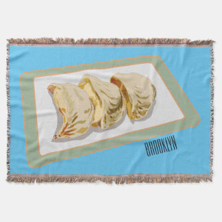 Cobertor Ilustração de desenho animado de Jiaozi / Chinês D