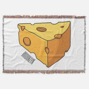 Cobertor Ilustração de desenho animado de queijo