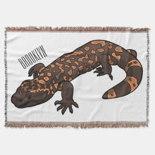 Cobertor Ilustração de desenho do monstro de Gila