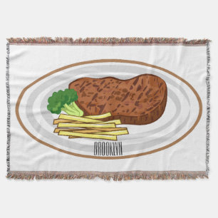 Cobertor Ilustração de desenho em bife