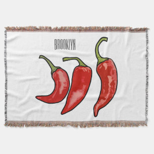 Cobertor Ilustração de desenho em chili