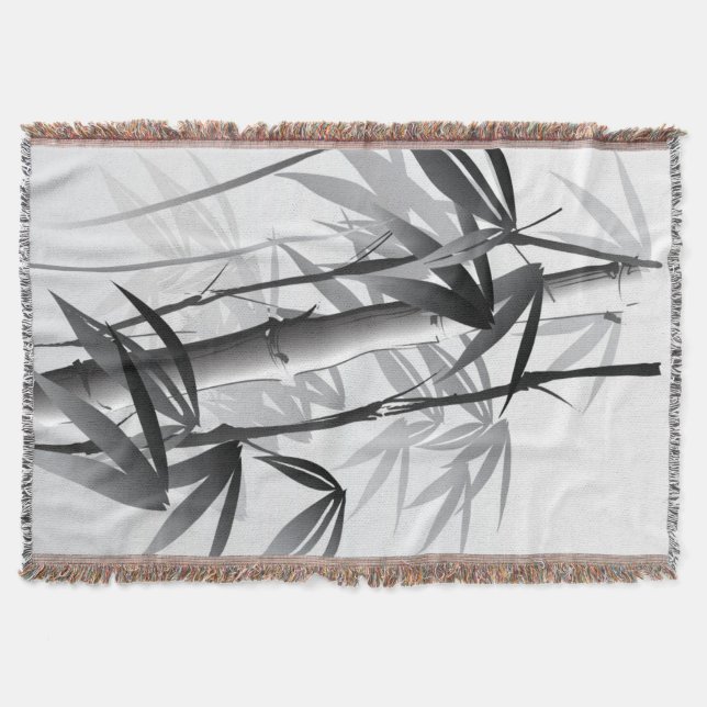 Cobertor Ilustração de uma pintura oriental do estilo (Frente)