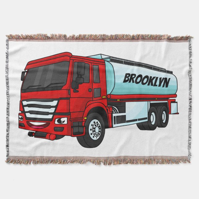 Cobertor Ilustração do desenho animado do transporte de cam (Frente)