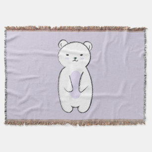 Cobertor Ilustração do Urso Polar Bonito