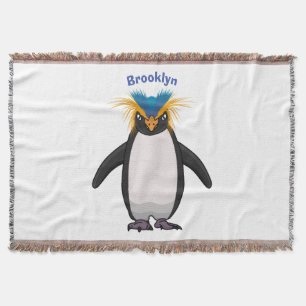 Cobertor Imagem do desenho animado de pinguim macarrão-bra