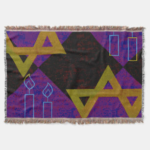 Cobertor Imagem temática de Hanukkah da SlipperyJoe's amare