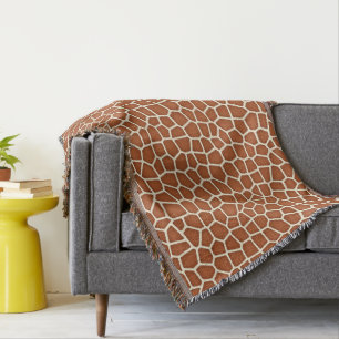 Cobertor Impressão animal, girafa nas máscaras de Brown d
