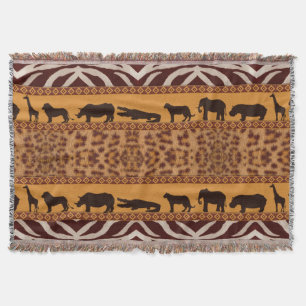 Cobertor Impressão Animal Padrão Africano Jaguar Moderno Tr