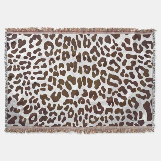 Cobertor Impressão de Chocolate Leopardo (Frente)
