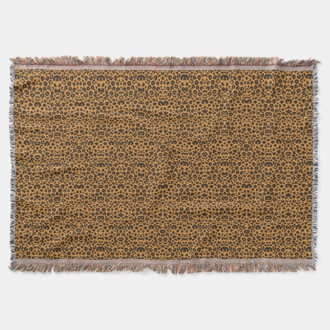 Cobertor Impressão de leopardo (Frente)
