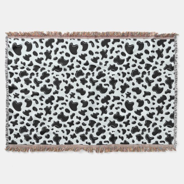 Cobertor Impressão de Leopardo da Neve com Manchas de Anima (Frente)