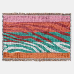 Cobertor Impressão de Pele-Zebra Retroativa Ruptura Rústica