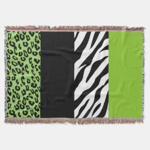 Cobertor Impressão Leopardo, Impressão Zebra, Impressão Ani