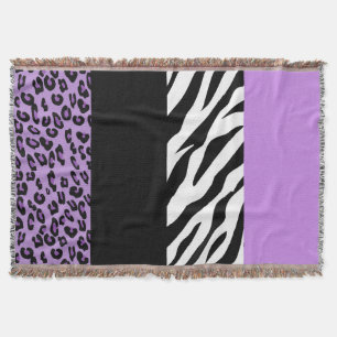 Cobertor Impressão Leopardo, Impressão Zebra, Impressão Ani