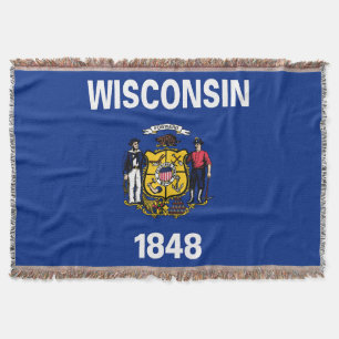 Cobertor Impressão Patriótico do Estado de Wisconsin