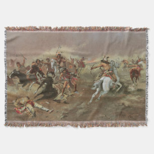 Cobertor Índios Vintage, Por Supremacia de CM Russell