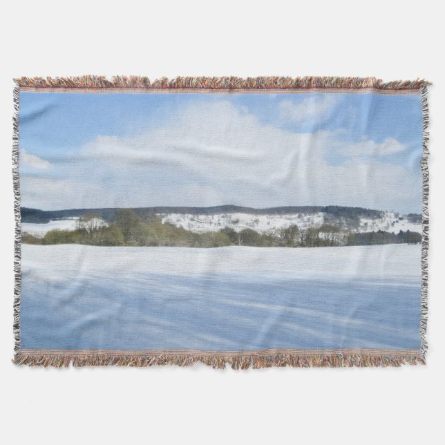 Cobertor Inglês Countryside no inverno - Personalizado (Frente)