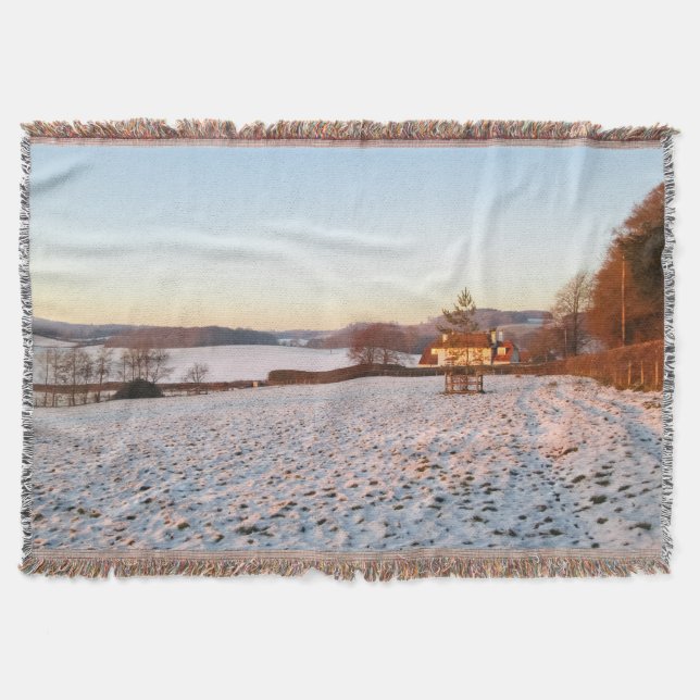 Cobertor Inglês Winter Sunset - Personalizado (Frente)