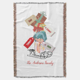 Cobertor Inverno Sleigh White Green Natal Moderno