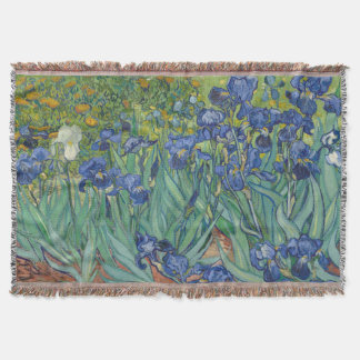 Cobertor Íris, Pintura a Óleo Floral, Vincent Van Gogh