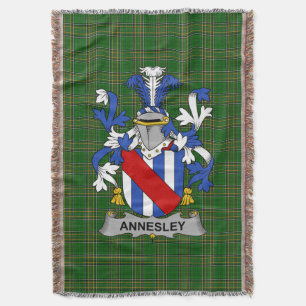 Cobertor Irish Annesley Casaco do Serviço Familiar de Armas