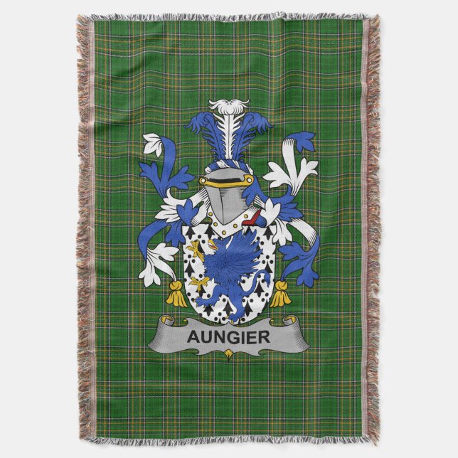 Cobertor Irish Aungier Casaco da Armadilha - Crest Irlanda (Frente Vertical)