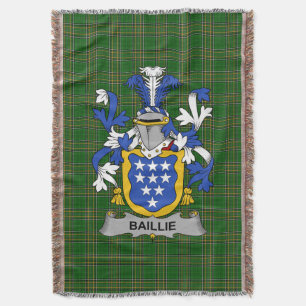 Cobertor Irish Baillie Casaco do Serviço Familiar de Armas 