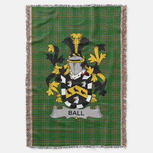 Cobertor Irish Ball Casaco do Serviço Familiar de Armas Irl