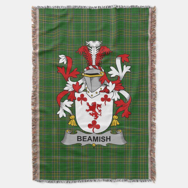 Cobertor Irish Beamish Casaco de Armas Family Crest Irlanda (Frente Vertical)