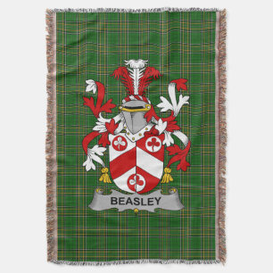 Cobertor Irish Beasley Casaco do Serviço Familiar de Armas 