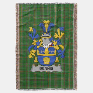 Cobertor Irish Bennis Casaco do Serviço Familiar de Armas I