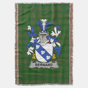 Cobertor Irish Bernard Casaco do Serviço Familiar de Armas 