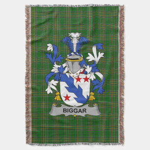 Cobertor Irish Biggar Casaco do Serviço Familiar de Armas I