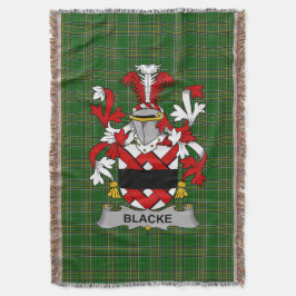 Cobertor Irish Blacke Casaco do Armamento Family Crest Irla