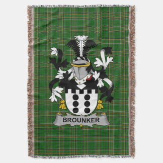 Cobertor Irish Brounker Casaco do Serviço Familiar de Armas