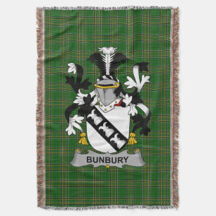 Cobertor Irish Bunbury Casaco do Serviço Familiar de Armas 