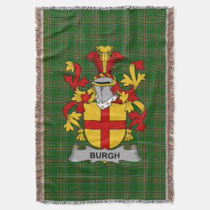 Cobertor Irish Burgh Casaco do Serviço Familiar de Armas Ir