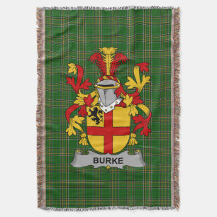 Cobertor Irish Burke Casaco do Serviço Familiar de Armas Ir