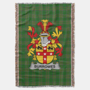 Cobertor Irish Burrowes Casaco do Serviço Familiar de Armas